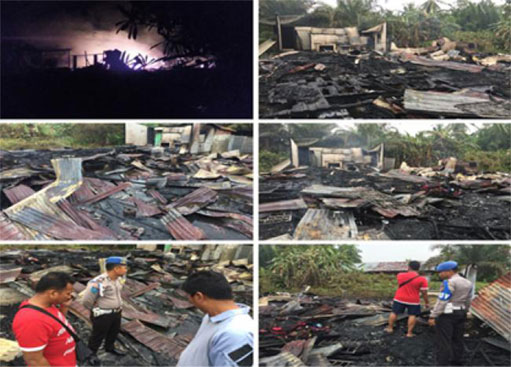 Diduga Akibat Anti Nyamuk Bakar, 2 Petak Rumah di Baganjawa Ludes Terbakar