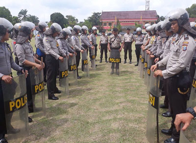 Antisipasi Gejolak Pilgub, Sabhara Polresta Latih Skil Dalmas dan Raimas