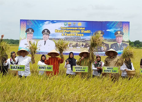 Pertama di Indonesia, Baznas Pusat Apresiasi Kabupaten Siak Terapkan Zakat Petani