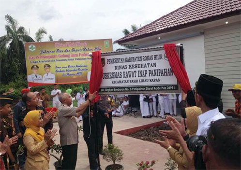 Gubri Resmikan Gedung Baru Puskesmas Panipahan