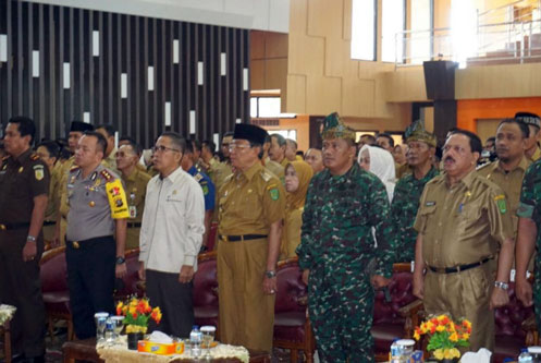 Bupati Inhil Tandatangani NPHD Dan Nota Kesepakatan dengan Sejumlah Institusi Negara