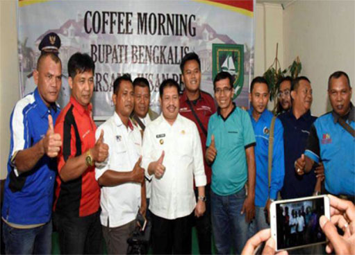Coffe Morning Bersama Insan Pers, Amril: Gelora Pemberitaan Media Membantu Kami