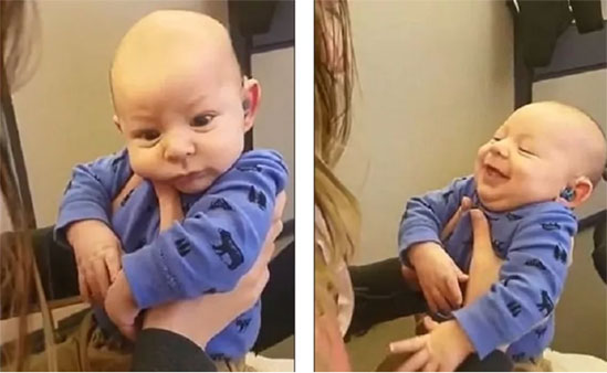 Menderita Gangguan Pendengaran Sejak Lahir, Bayi 4 Bulan Tersenyum saat Dengar Suara sang Ibu untuk Pertama Kali!