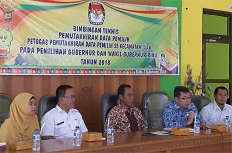 PPK Siak Gelar Bimtek Kepada PPDP Dan PPS