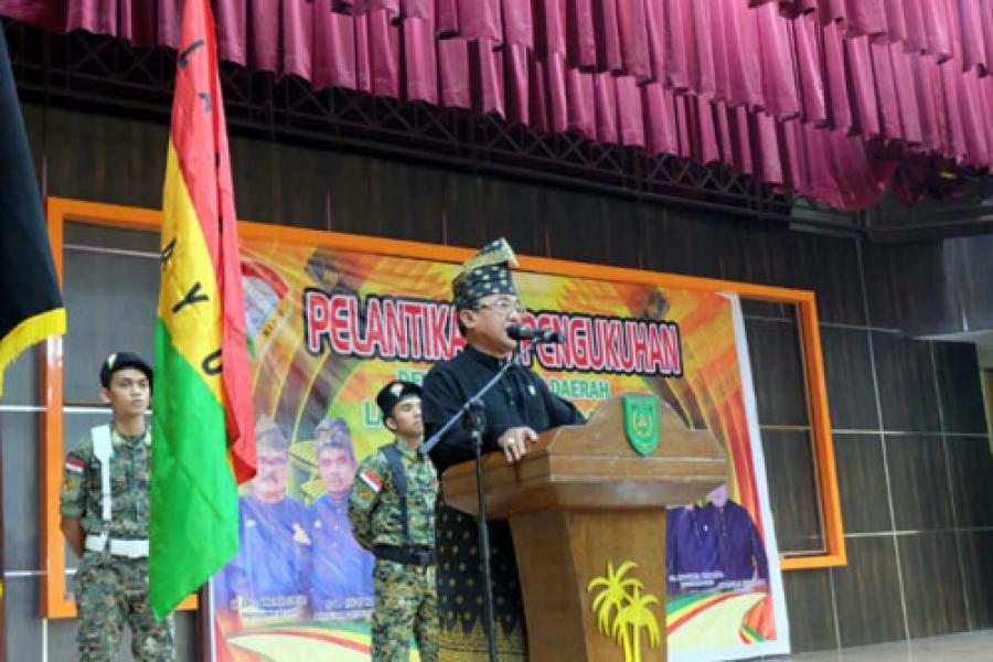 Hadir di Pelantikan DPD LMR Inhil, Bupati: ‘Tak Kan Melayu Hilang Di Bumi, Bumi Bertuah Negeri Beradat’