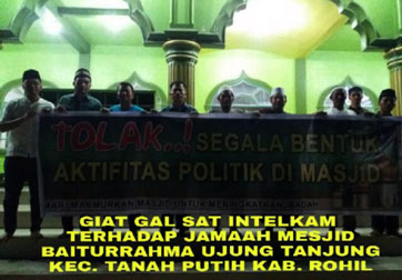 Polres Rohil Sambangi Masjid Tolak Politik Praktis