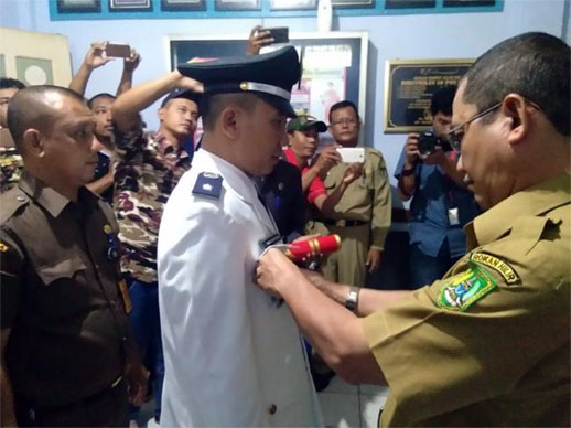 Dilantik di Rutan, Penghulu Bagan Manunggal Tersangka Korupsi ADD  Langsung Diberhentikan Sementara