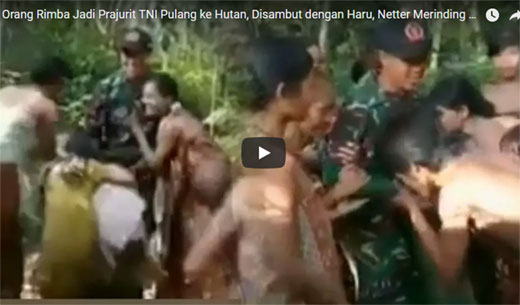Orang Rimba Jadi Prajurit TNI, Pulang ke Hutan Disambut dengan Haru, Netter Merinding Lihat Videonya