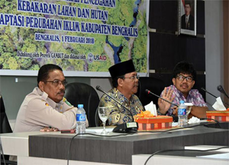 Plt Sekda Bengkalis Buka Sosialisasi Pencegahan Karhutla