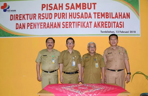 Sekda Inhil Hadiri Pisah Sambut Direktur RSUD Puri Husada Tembilahan