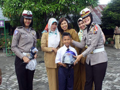 Police Goes To School, Satlantas Kunjungi SMPN 33 Pekanbaru