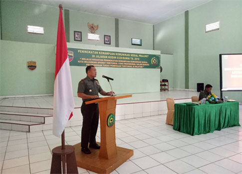 Kodim 0320/Dumai Gelar Kegiatan Peningkatan Kemampuan Komunikasi Sosial Bagi Seluruh Anggota