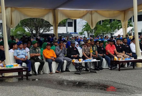 Plt Danrem Hadiri Deklarasi Kampanye Damai Serentak