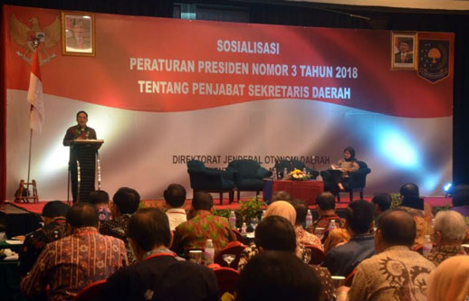 Sekda Inhil Hadiri Sosialisasi Perpres Nomor 3 Tahun 2018