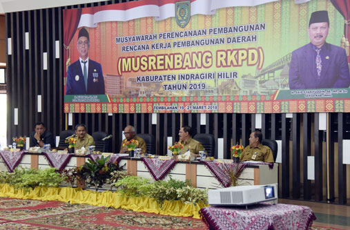 Pjs Bupati Inhil Secara Resmi Membuka Musrenbang RKPD Inhil 2019