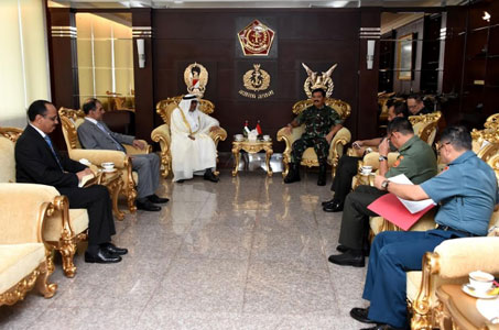 Panglima TNI Menerima Kunjungan  Kehormatan Dubes Uni Emirat Arab