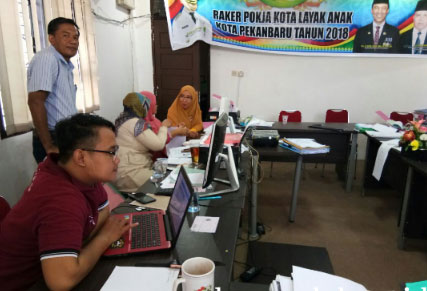DP3A Pekanbaru Terus Lengkapi Data Pendukung Penilaian KLA Tingkat Madya