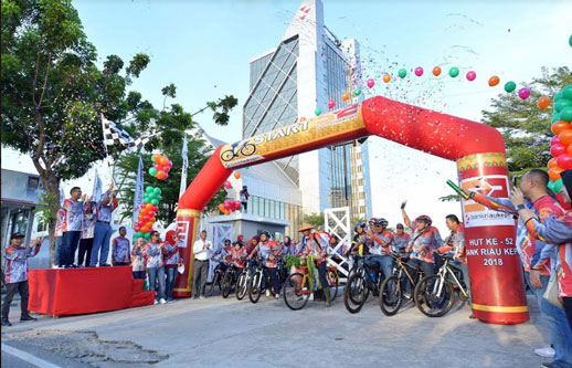 Fun Bike 2018 Bank Riau Kepri Dilepas Oleh Ketua Komisi C DPRD Riau
