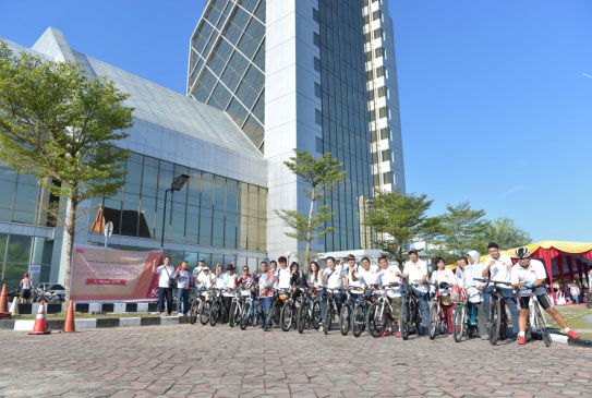 IMA Chapter Pekanbaru dan FKIJK Riau Ramaikan Fun Bike 2018 Bank Riau Kepri