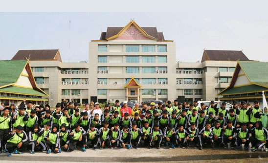 Lepas Kontingen POPDA Ke-XIV Provinsi Riau Tahun 2018, Ini Kata Pj Bupati Inhil