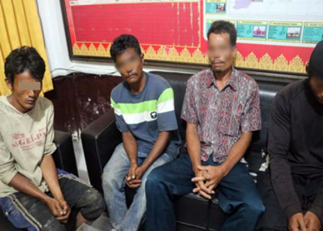 Tim Gabungan Polres Inhil Ringkus Kawanan Pelaku Pembunuhan 4 Beruang Madu