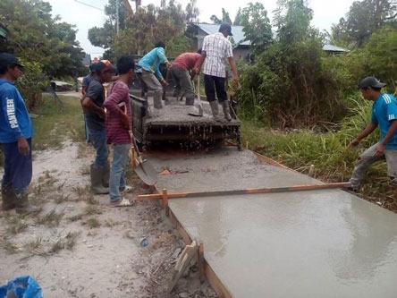2018 Dinas Perkim Alokasikan 86 Miliar Untuk Semenisasi Jalan Lingkungan
