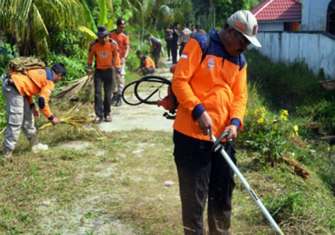 Kurangi Risiko Bencana Banjir, BPBD se-Riau Goro di Bengkalis