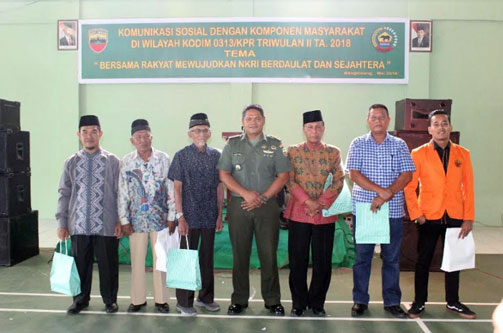 Kodim 0313/Gelar Komsos Bersama Komponen Masyarakat