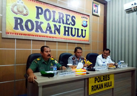 Polres Rohul, Kodim 0313/KPR Bersama Pemda Rohul Gelar Rapat Koordinasi