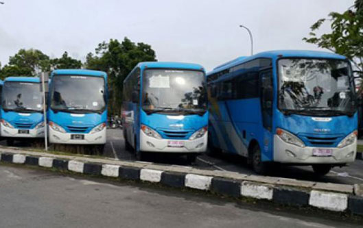 Enam Baterai Bus Trans Metro Pekanbaru Digondol Maling
