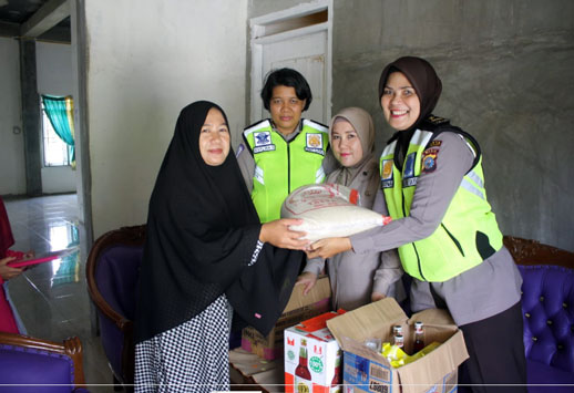 Jelang HUT Bhayangkara Ke 72, Polantas Anjangsana Ke Panti Asuhan