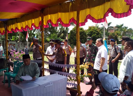 Danrem 031/Wira Bima Tinjau Pelaksanan Pilkada Serentak 2018 Di Beberapa Daerah