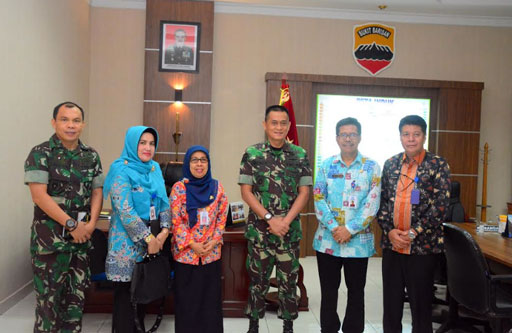 Sukseskan Program Kependudukan, BKKBN Riau Kunker ke Makorem 031/Wira Bima