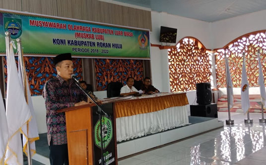 Khairul Fahmi Nakhodai KONI Rohul periode 2018-2022