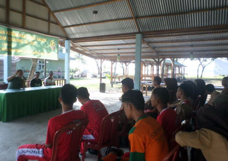 Kodim 0314/Inhil Gelar Lomba Melukis Tingkat SLTA