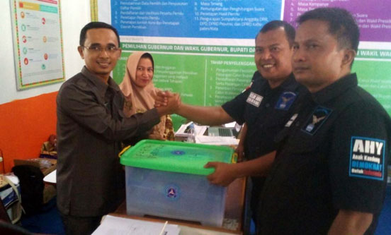40 Bacaleg Demokrat Rohul Resmi Daftar ke KPU