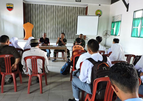Pasi Ter Kodim 0314/Inhil Gelar Lomba Melukis dan Karikatur Tingkat SLTA