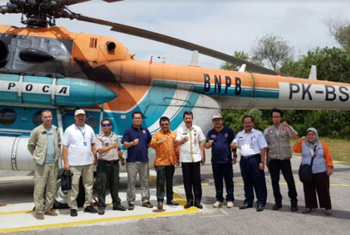 Padamkan Karhutla, BNPB Kirim MI-171 ke Riau