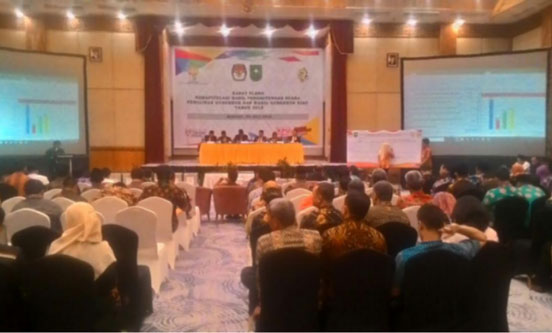KPU Gelar Rapat Pleno Rekapitulasi Suara Pilgubri 2018