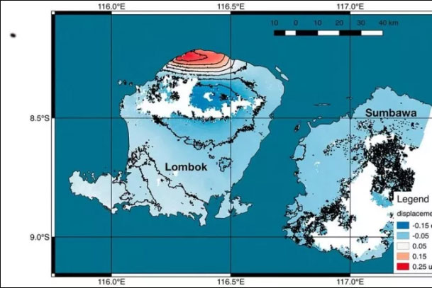 Permukaan Pulau Lombok Naik 25 Cm Pasca-Gempa Dahsyat 7 SR