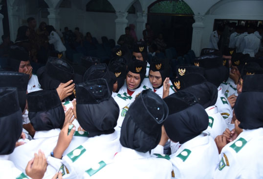Tangis Haru Di Malam Penutupan Paskibra Bengkalis