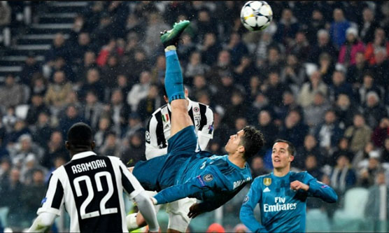 Tembakan Salto Ronaldo Dinobatkan sebagai Gol Terbaik Eropa