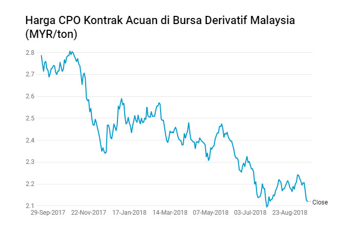 Turun 4 Hari Beruntun, Harga CPO di Rekor Terendah Sejak Juli