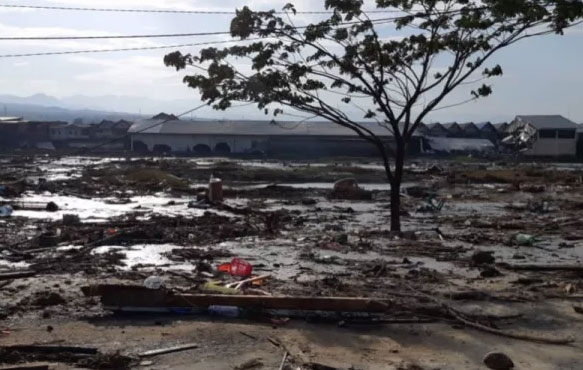 Video Kengerian saat Lumpur Menyapu Bangunan di Sigi Akibat Gempa Palu