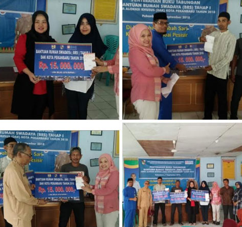 Dinas Perkim Pekanbaru Serahkan 108 Unit Rumah Swadaya