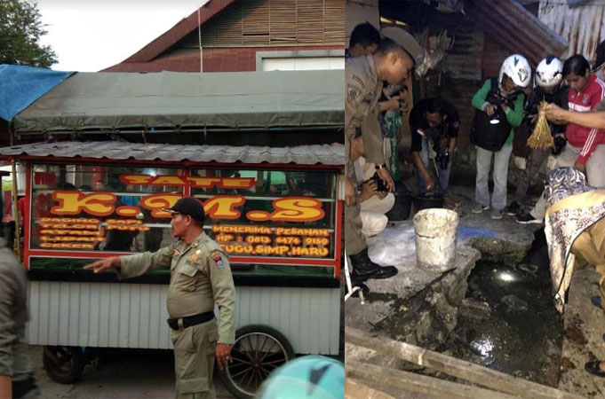 Terbongkar, Pedagang Sate KMS Di Kota Padang Gunakan Daging Babi