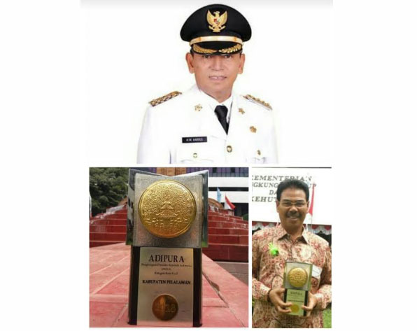 Kota Pangkalan Kerinci Terima Piala Adipura Dari Wapres Jusuf Kalla