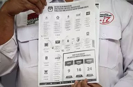 KPU Umumkan Caleg Eks Koruptor, Ini Daftarnya