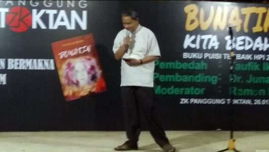 Panggung Toktan 2019, Baca Puisi dalam Bedah Buku Puisi Bunatin