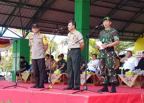 Danrem 031/WB Sampaikan Arahan Dalam Apel Tiga Pilar Dalam Pemilu 2019